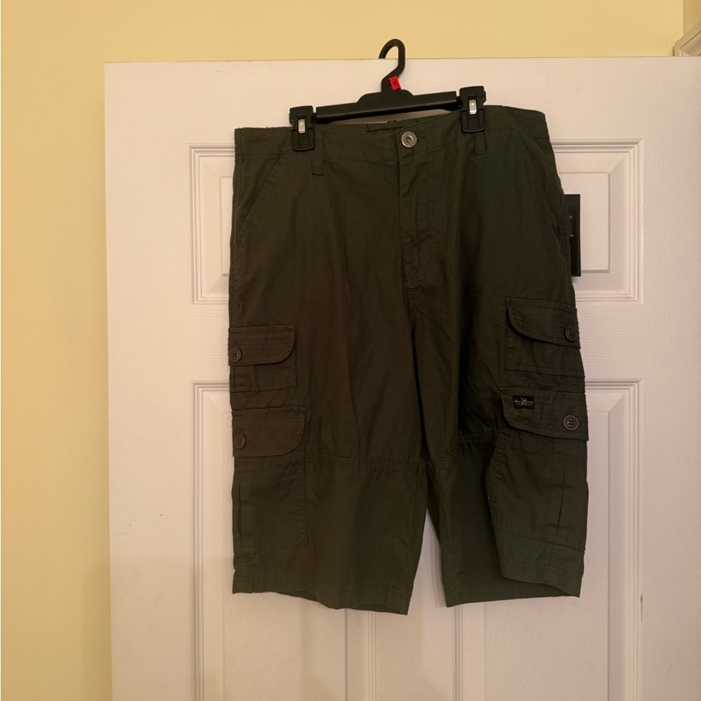 Marc Ecko Dark Green Cargo Shorts